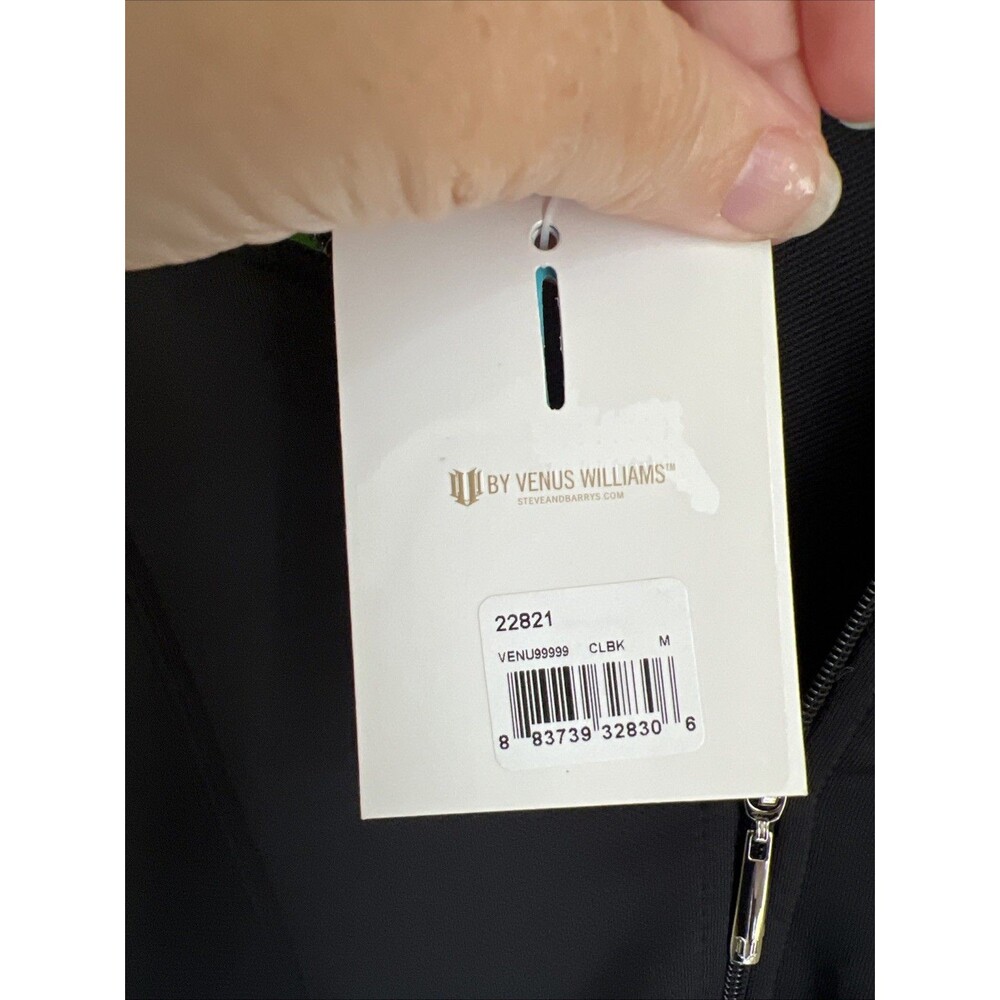 Eleven‎ By Venus Williams Women’s Medium Track Jacket Activewear Green & Black - Picture 4 of 12
